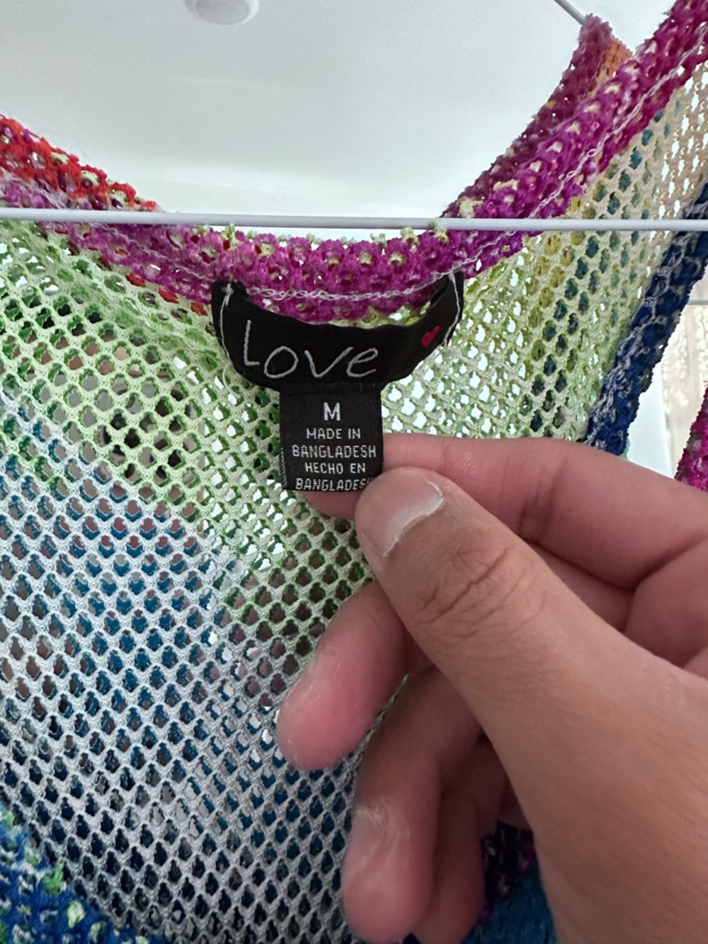 Love Multicolor Rainbow Mesh Maxi Dress - Picture 2 of 2